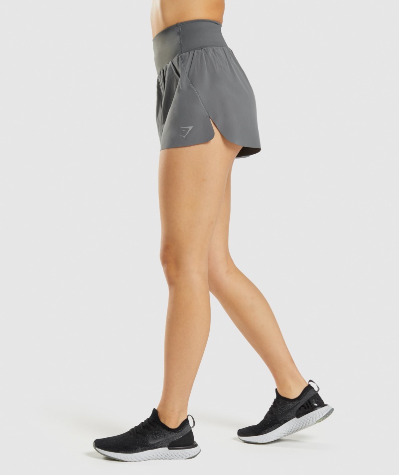 Gymshark Speed šortky šedé