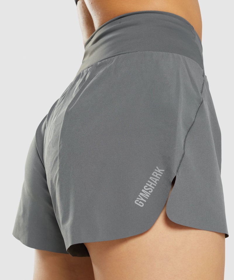 Gymshark Speed šortky šedé