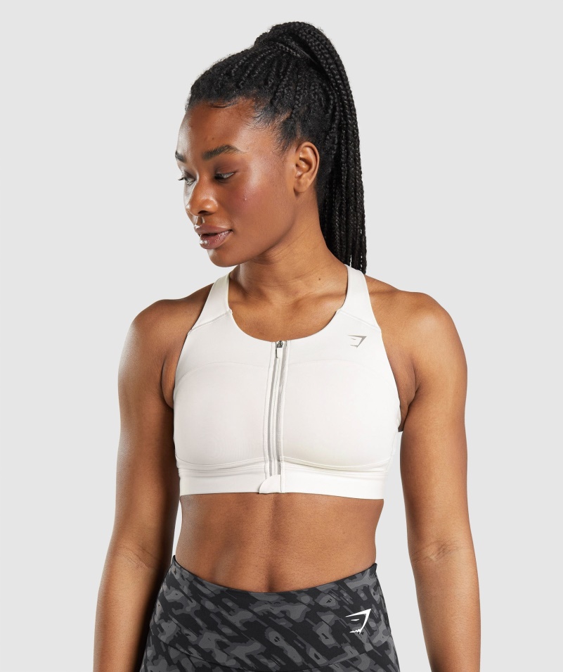 Gymshark Speed športová Podprsenka Kokosová Biela