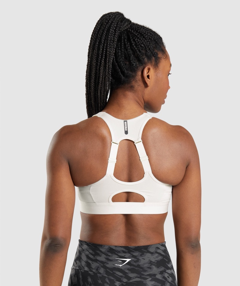 Gymshark Speed športová Podprsenka Kokosová Biela