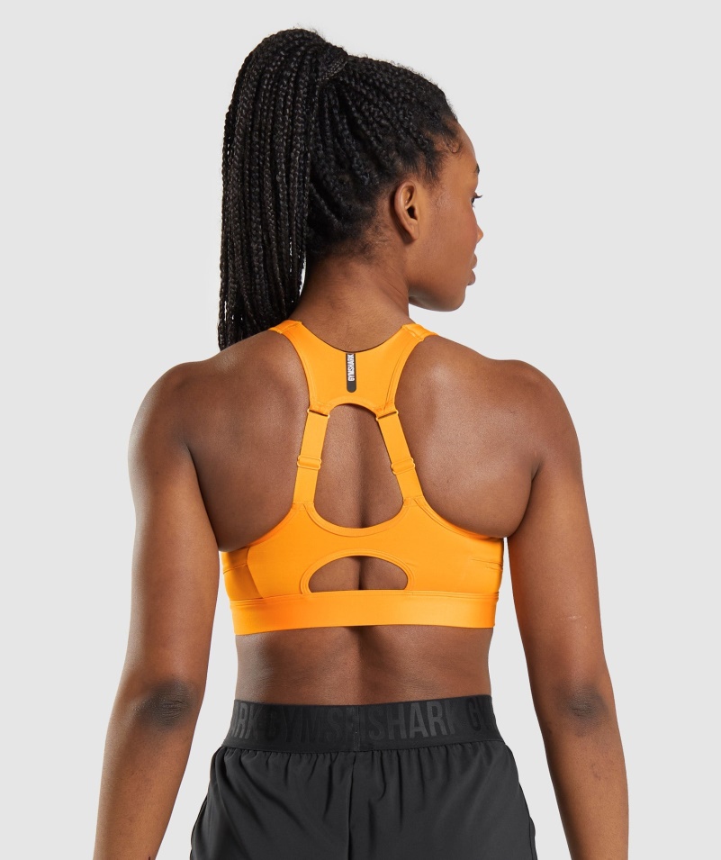 Gymshark Speed Sports Podprsenka Horizont Orange