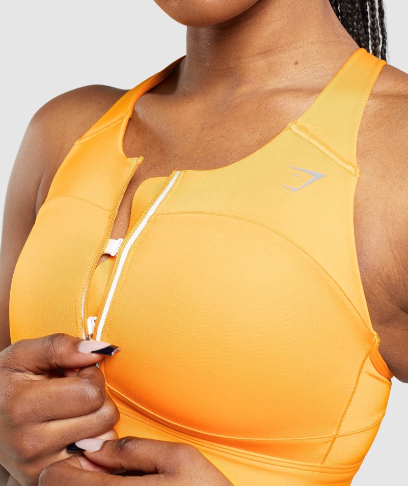 Gymshark Speed Sports Podprsenka Horizont Orange