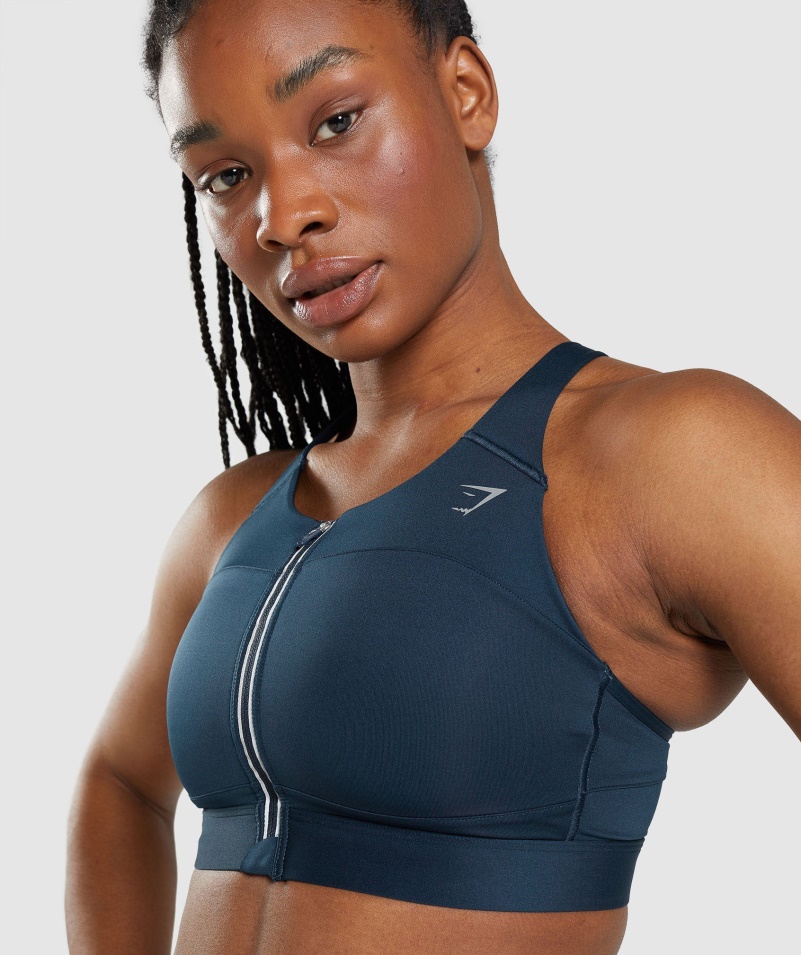 Gymshark Speed Sports Podprsenka Námornícka