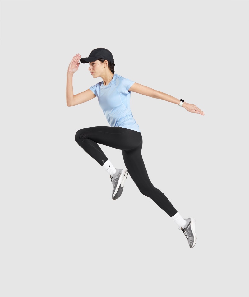 Gymshark Speed Tričko Moonstone Blue