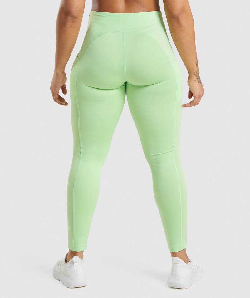 Gymshark športové Legíny Bali Zelené