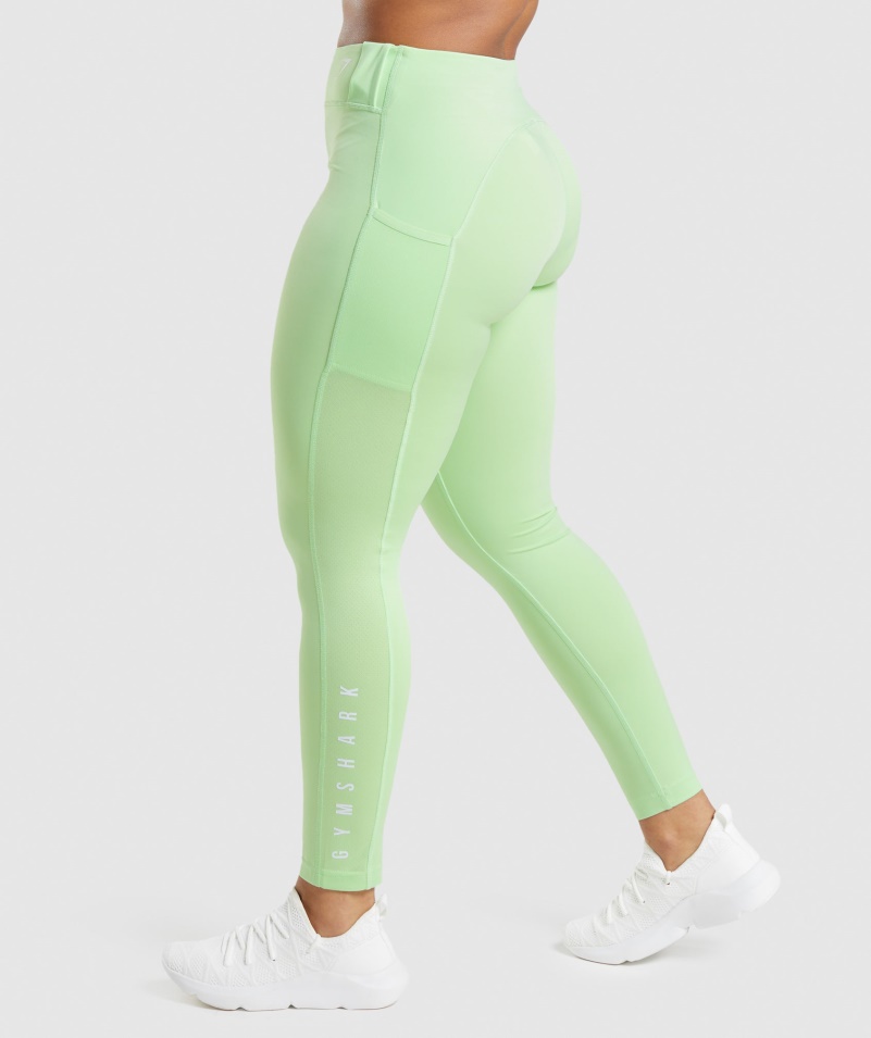 Gymshark športové Legíny Bali Zelené