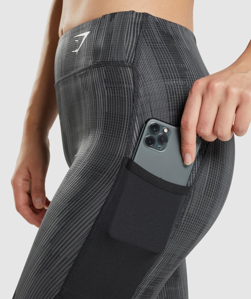 športové Legíny Gymshark S čiernou Potlačou