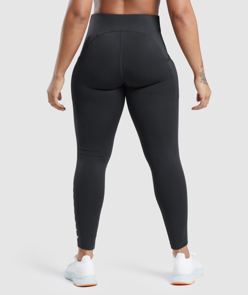 športové Legíny Gymshark čierne