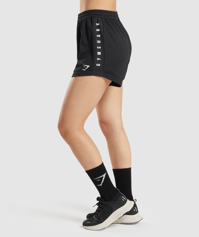 Gymshark športové Voľné šortky čierne
