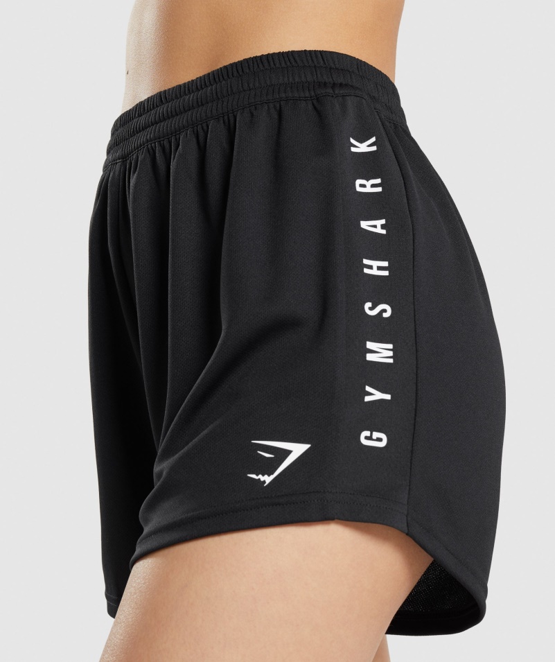 Gymshark športové Voľné šortky čierne