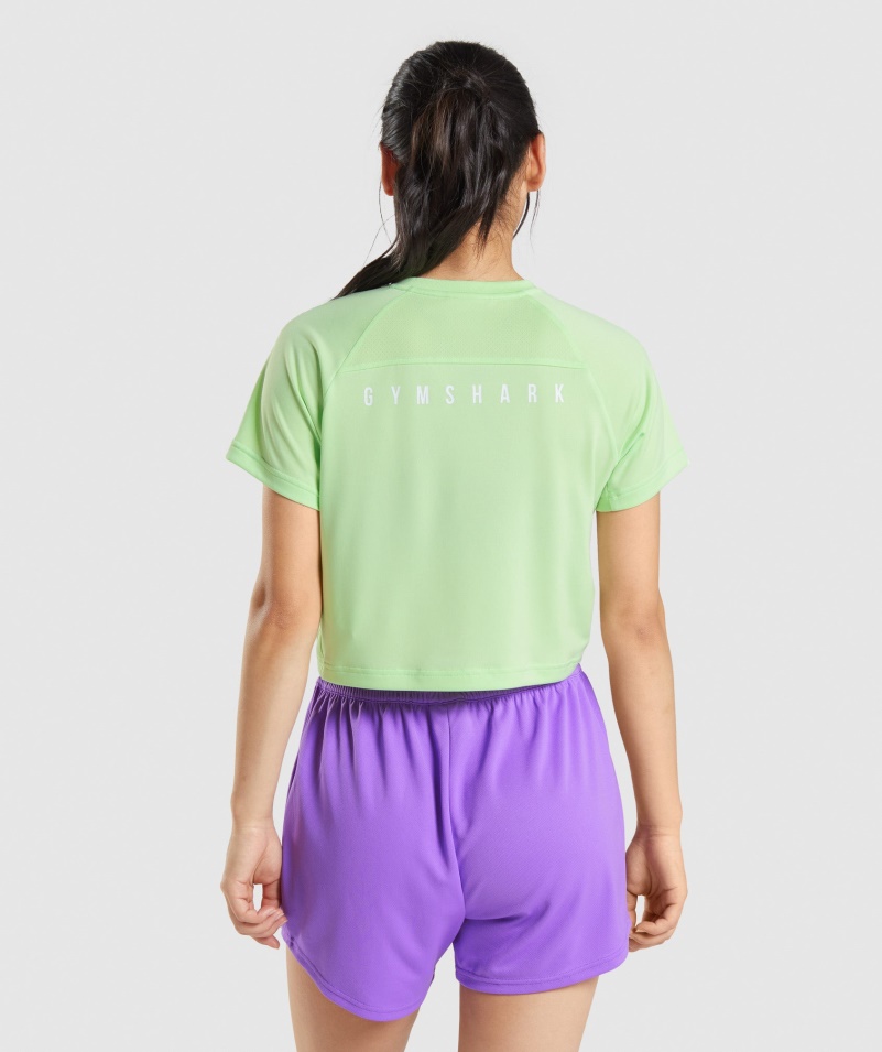 Gymshark športové Midi Tričko Bali Zelené