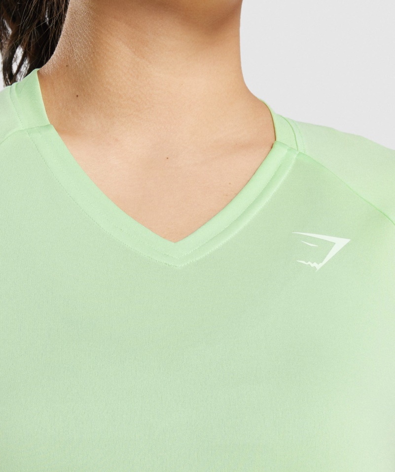 Gymshark športové Midi Tričko Bali Zelené