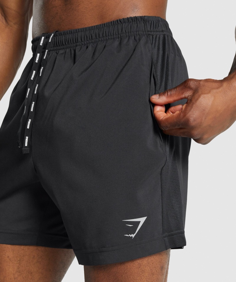 športové šortky Gymshark čierne