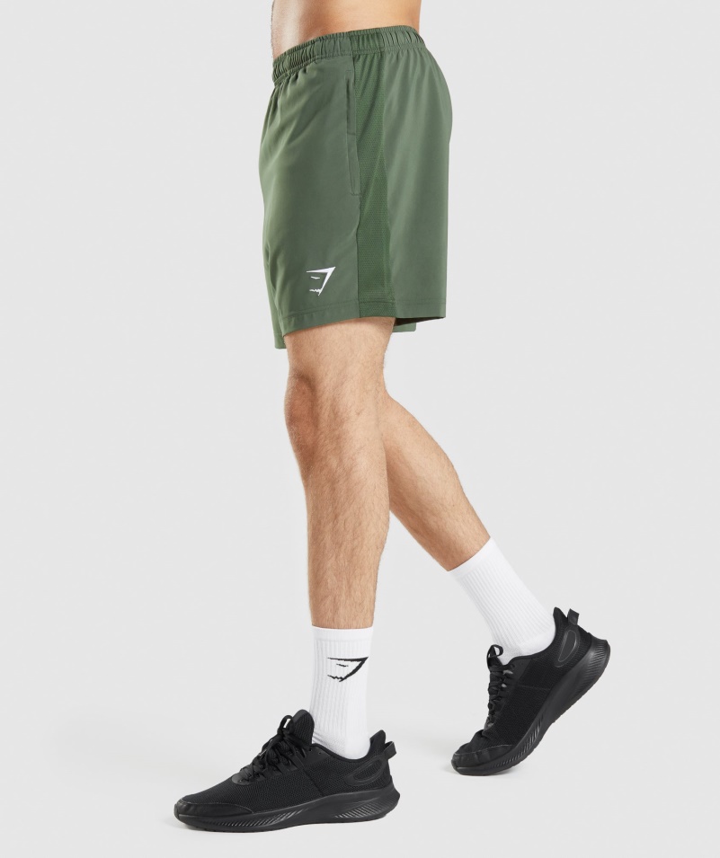 športové šortky Gymshark Zelené