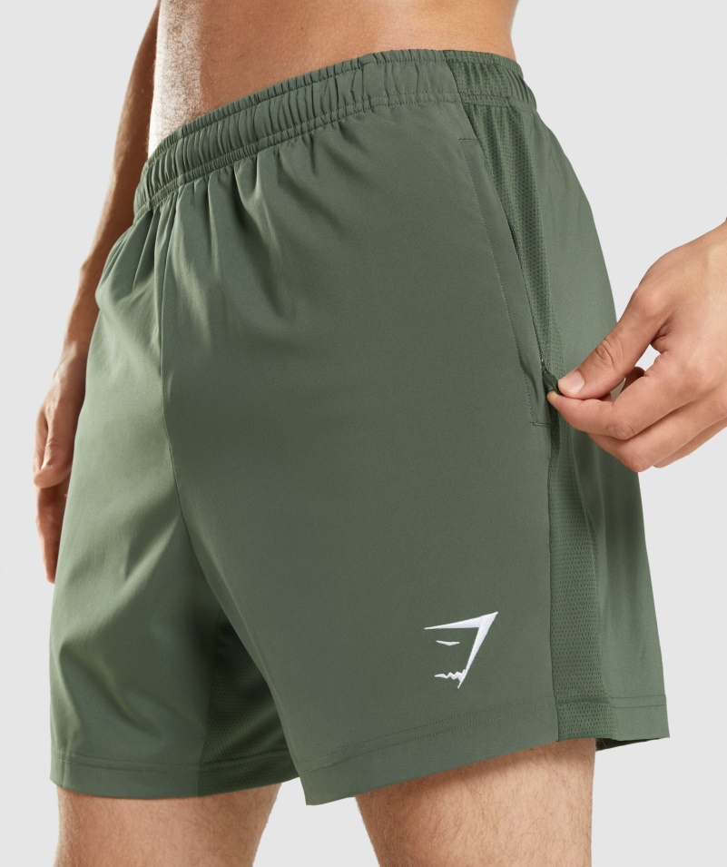 športové šortky Gymshark Zelené