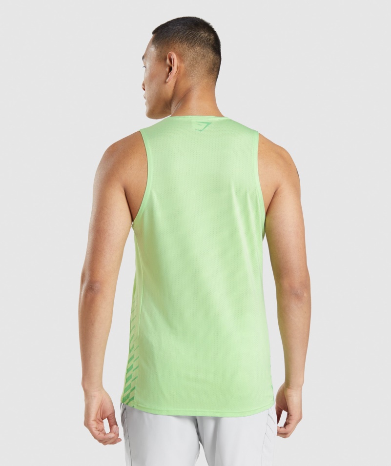 Gymshark športový Pruh Tank Bali Zelená
