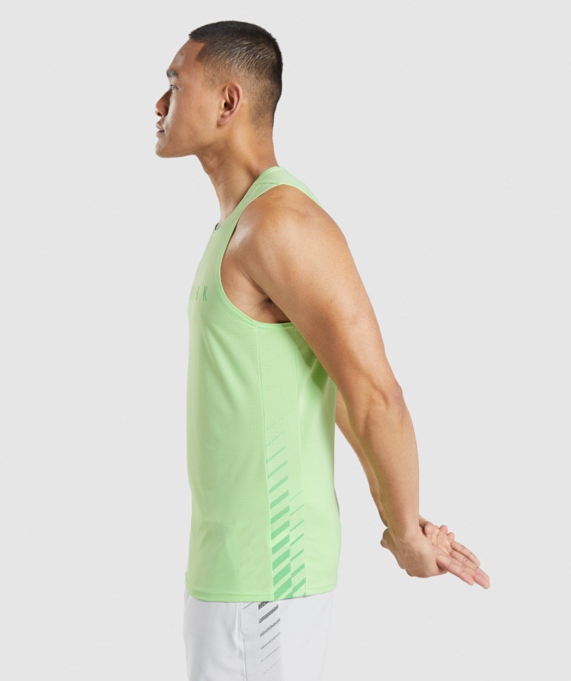 Gymshark športový Pruh Tank Bali Zelená