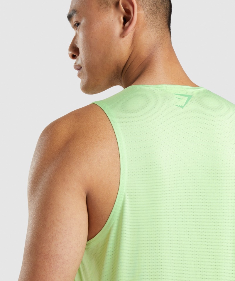 Gymshark športový Pruh Tank Bali Zelená