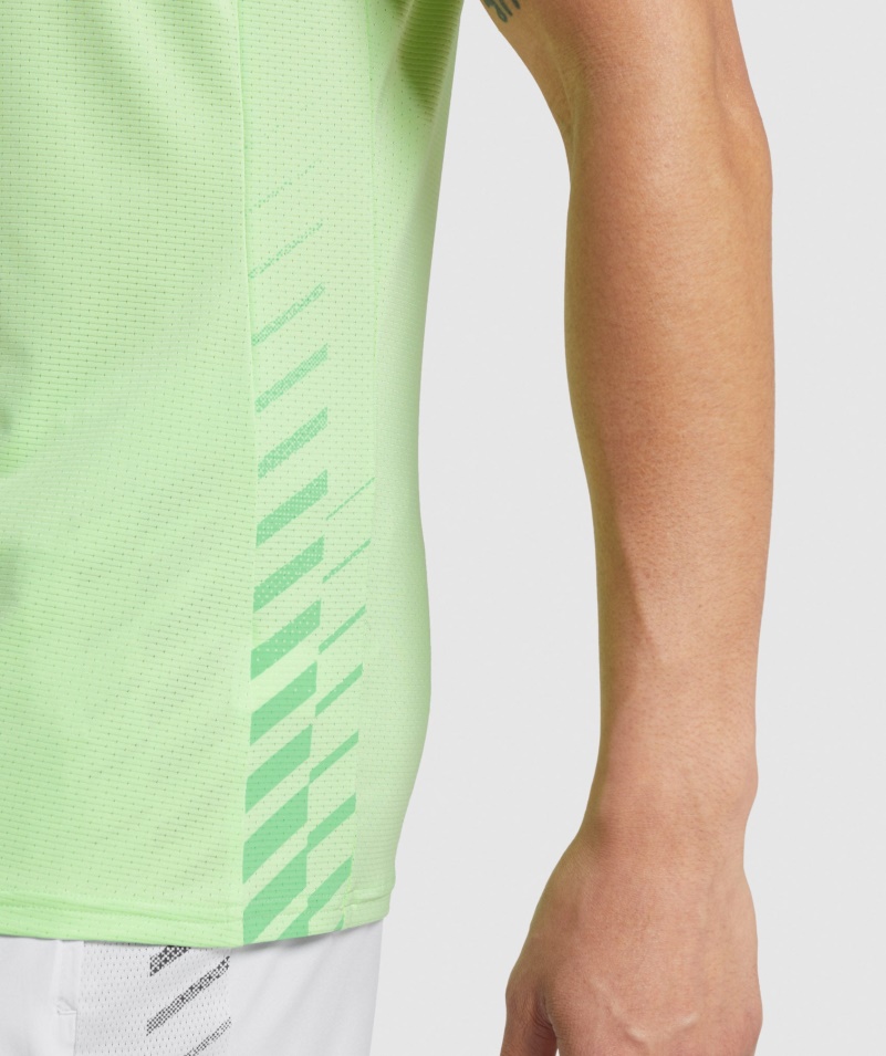 Gymshark športový Pruh Tank Bali Zelená