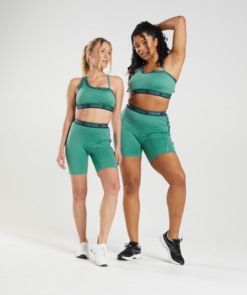 Cyklistické Kraťasy Gymshark Strike Alpine Green-navy
