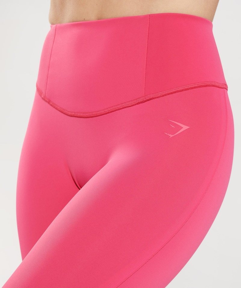 Gymshark Studio 7/8 Legíny Ibištek Ružové
