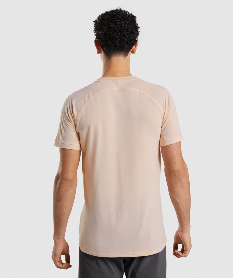 Gymshark Studio Amplify Tričko Orchidea Ružové