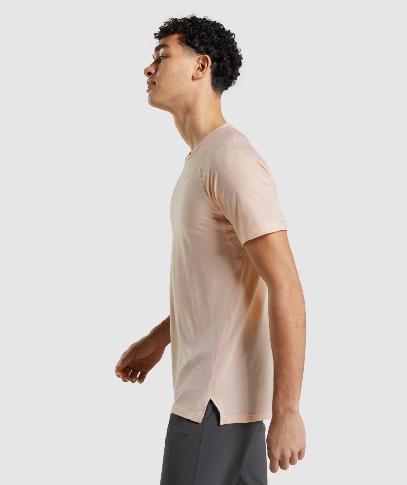 Gymshark Studio Amplify Tričko Orchidea Ružové