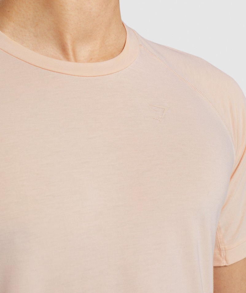 Gymshark Studio Amplify Tričko Orchidea Ružové