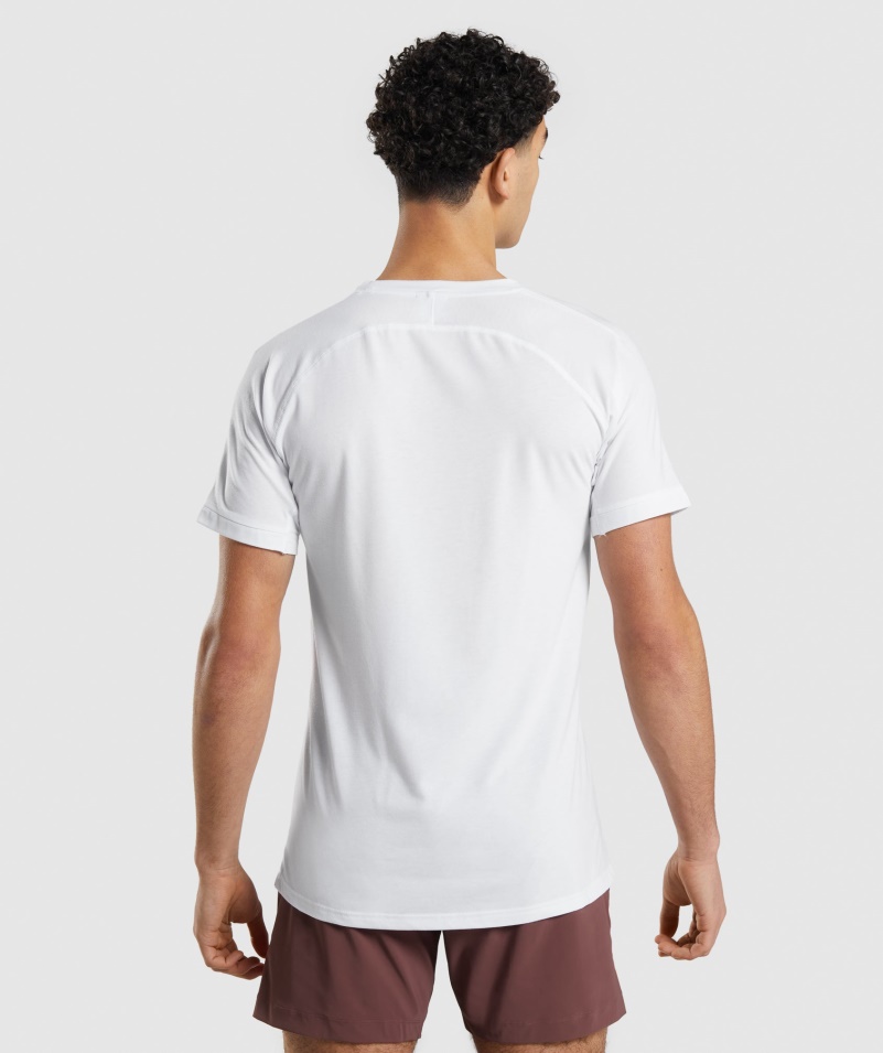 Tričko Gymshark Studio Amplify Biele