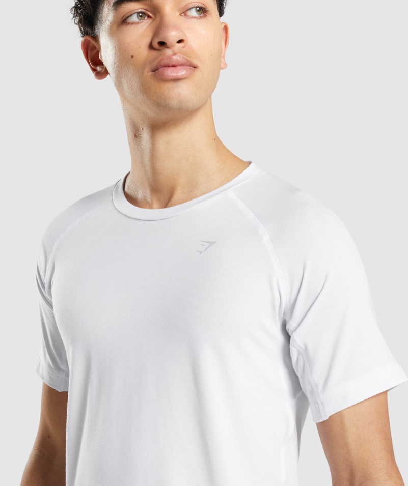 Tričko Gymshark Studio Amplify Biele