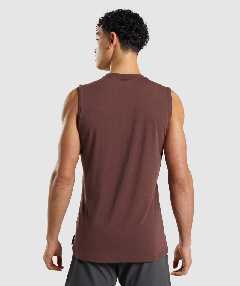 Gymshark Studio Amplifikovať Tank čerešňovo Hnedý