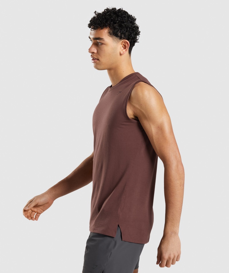 Gymshark Studio Amplifikovať Tank čerešňovo Hnedý