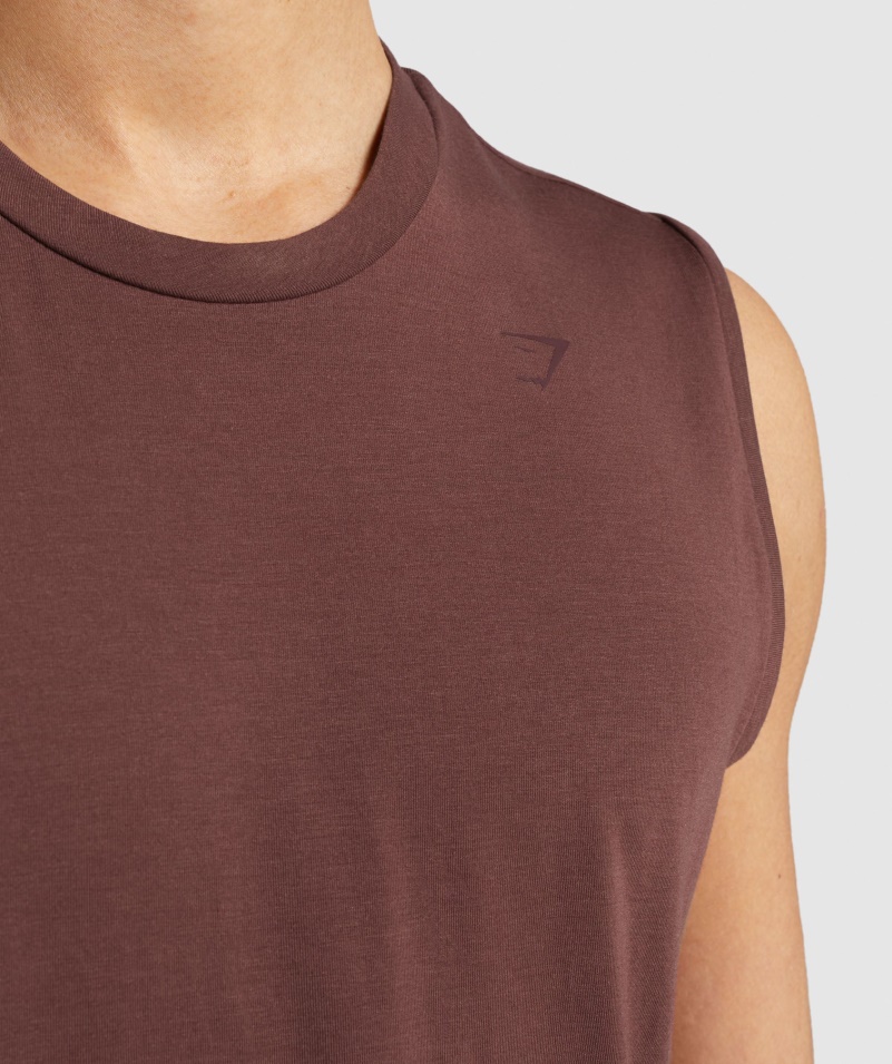 Gymshark Studio Amplifikovať Tank čerešňovo Hnedý