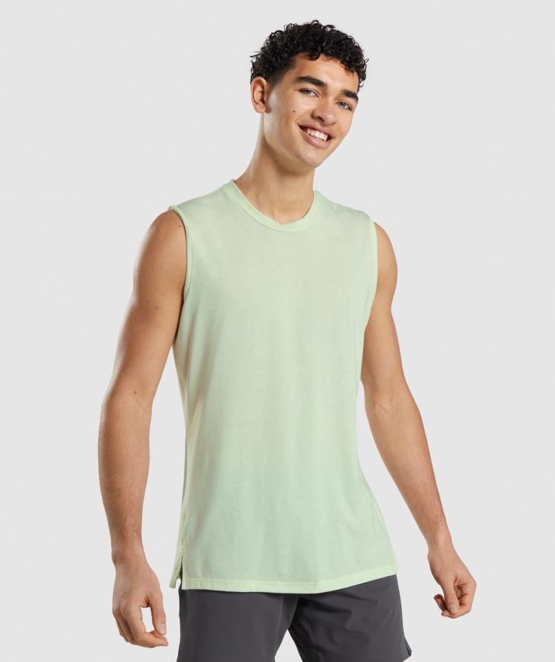 Gymshark Studio Zosilniť Tank Uhorka Zelená