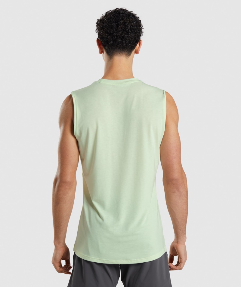 Gymshark Studio Zosilniť Tank Uhorka Zelená