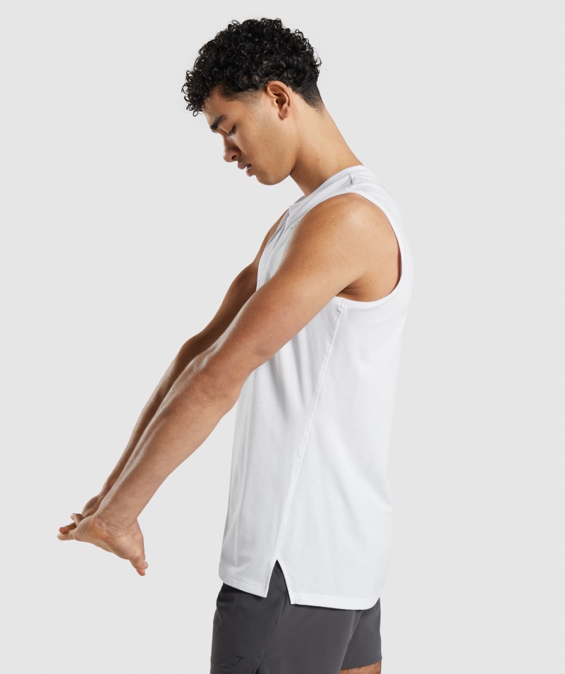 Gymshark Studio Zosilniť Tank White