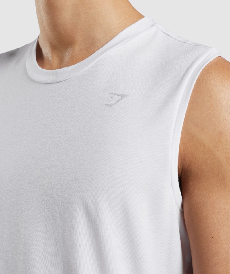 Gymshark Studio Zosilniť Tank White