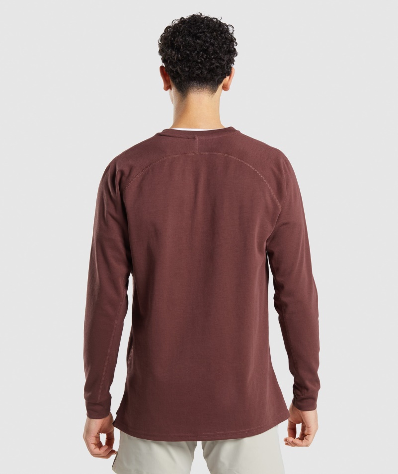 Gymshark Studio Crew čerešňovo Hnedá