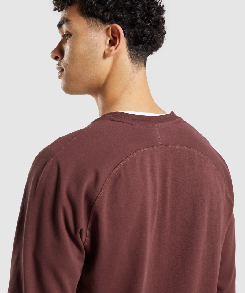 Gymshark Studio Crew čerešňovo Hnedá
