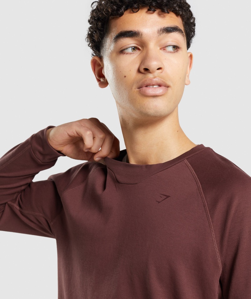 Gymshark Studio Crew čerešňovo Hnedá