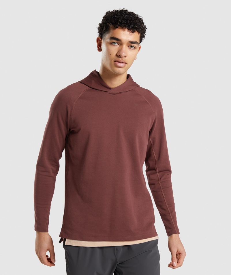 Mikina Gymshark Studio čerešňovo Hnedá