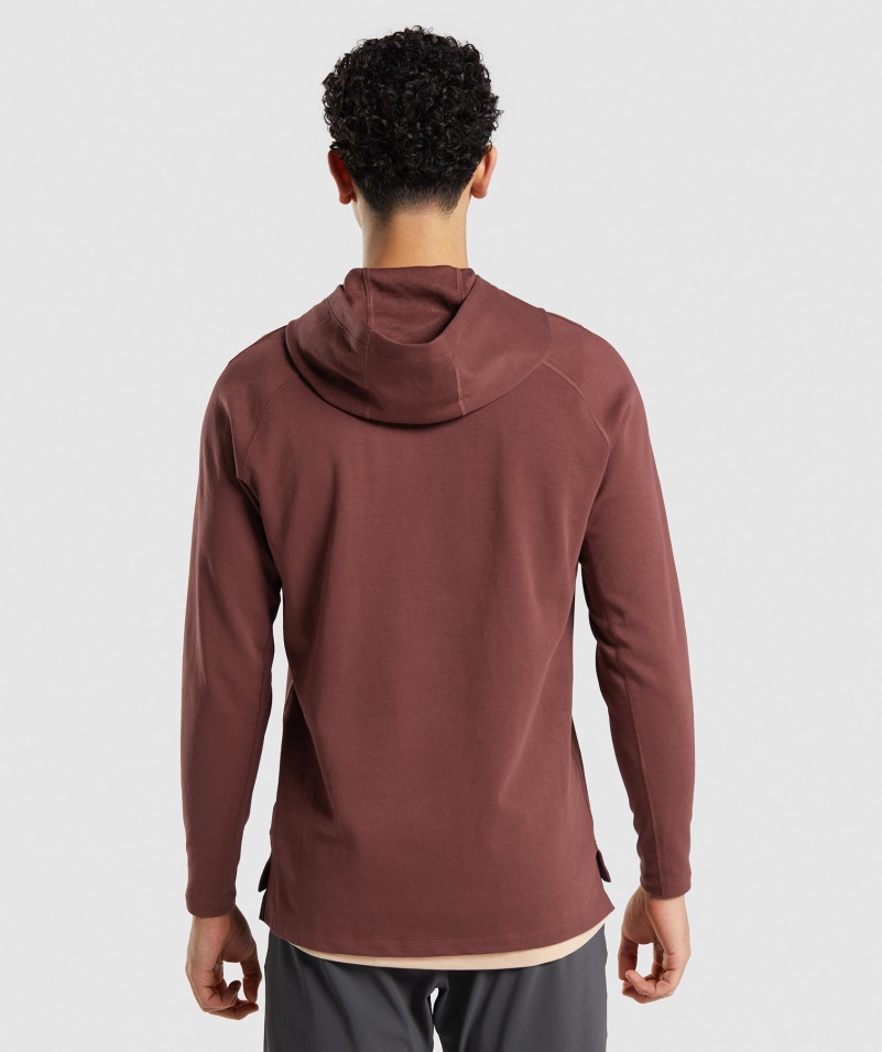 Mikina Gymshark Studio čerešňovo Hnedá