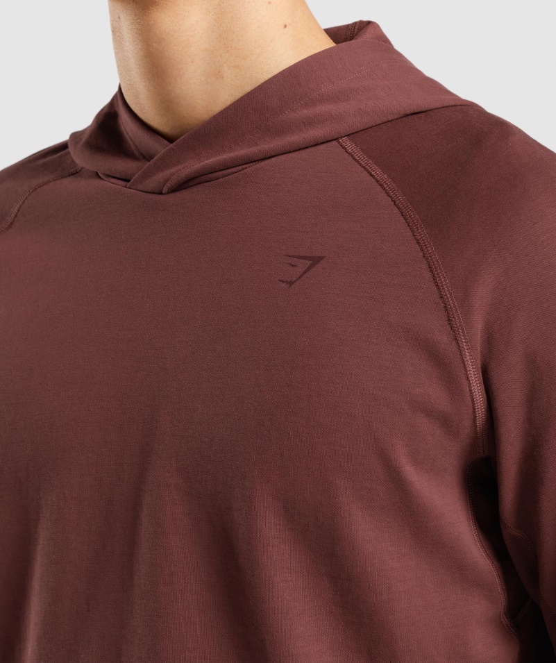 Mikina Gymshark Studio čerešňovo Hnedá