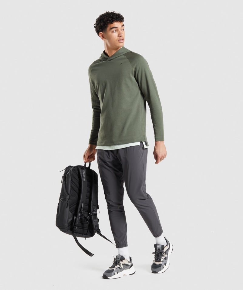 Gymshark Studio Mikina S Kapucňou Core Olive