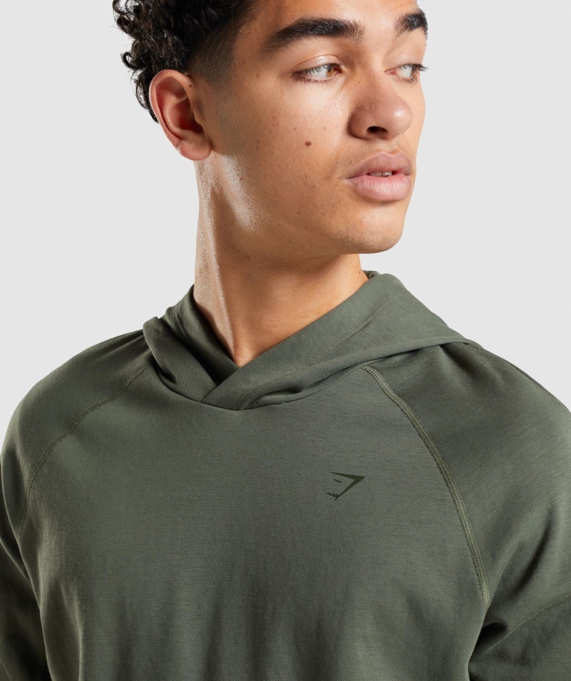 Gymshark Studio Mikina S Kapucňou Core Olive