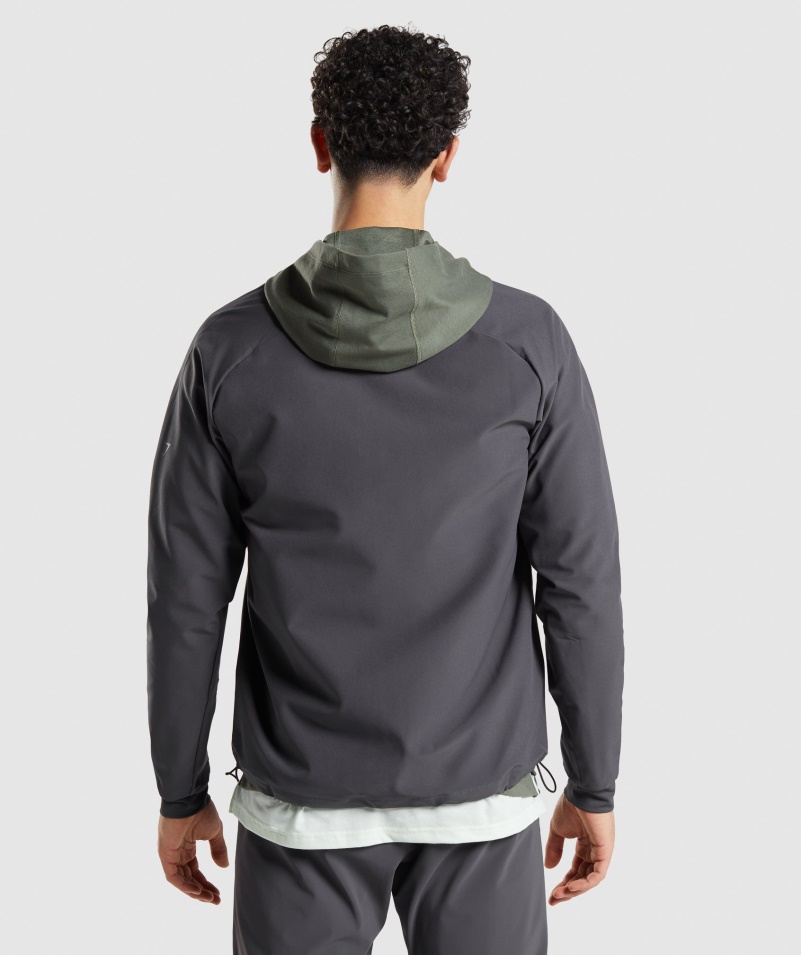 Gymshark Studio Bunda ónyx šedá
