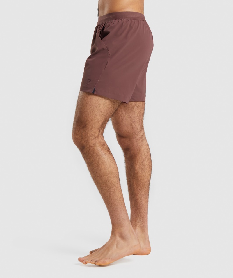 šortky Gymshark Studio Cherry Hnedé