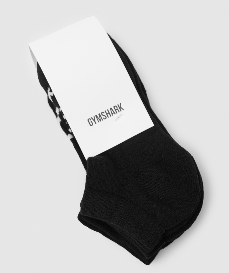 Gymshark Trénerské Ponožky 3pk čierne
