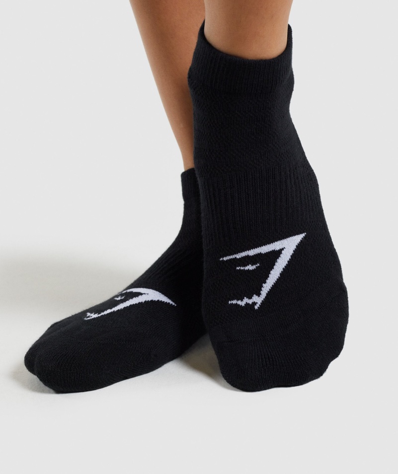 Gymshark Trénerské Ponožky 3pk čierne
