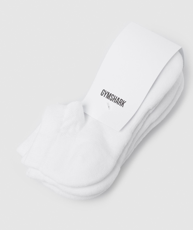 Gymshark Trainer Ponožky 3pk Biele